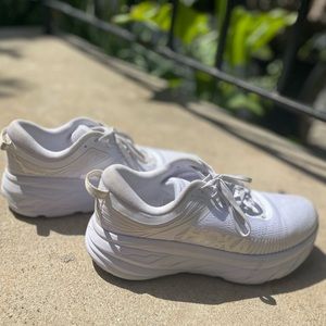 Hoka One One Bondi 7 Women’s Running Shoes In White